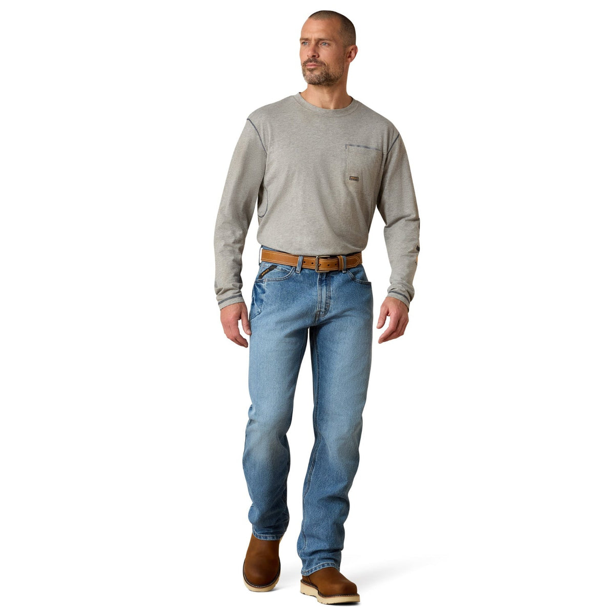 Ariat Men's Rebar M4 Relaxed DuraStretch Basic Boot Cut Jean Pants Ariat