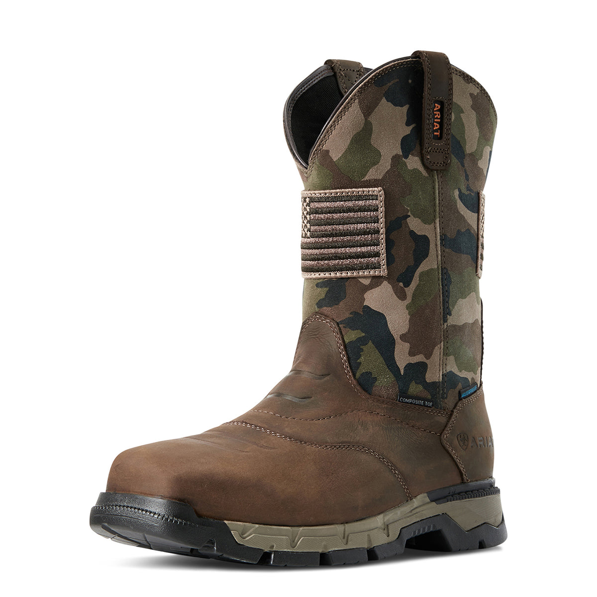 Ariat Men's Rebar Flex Patriot Waterproof Comp Toe Work Boot