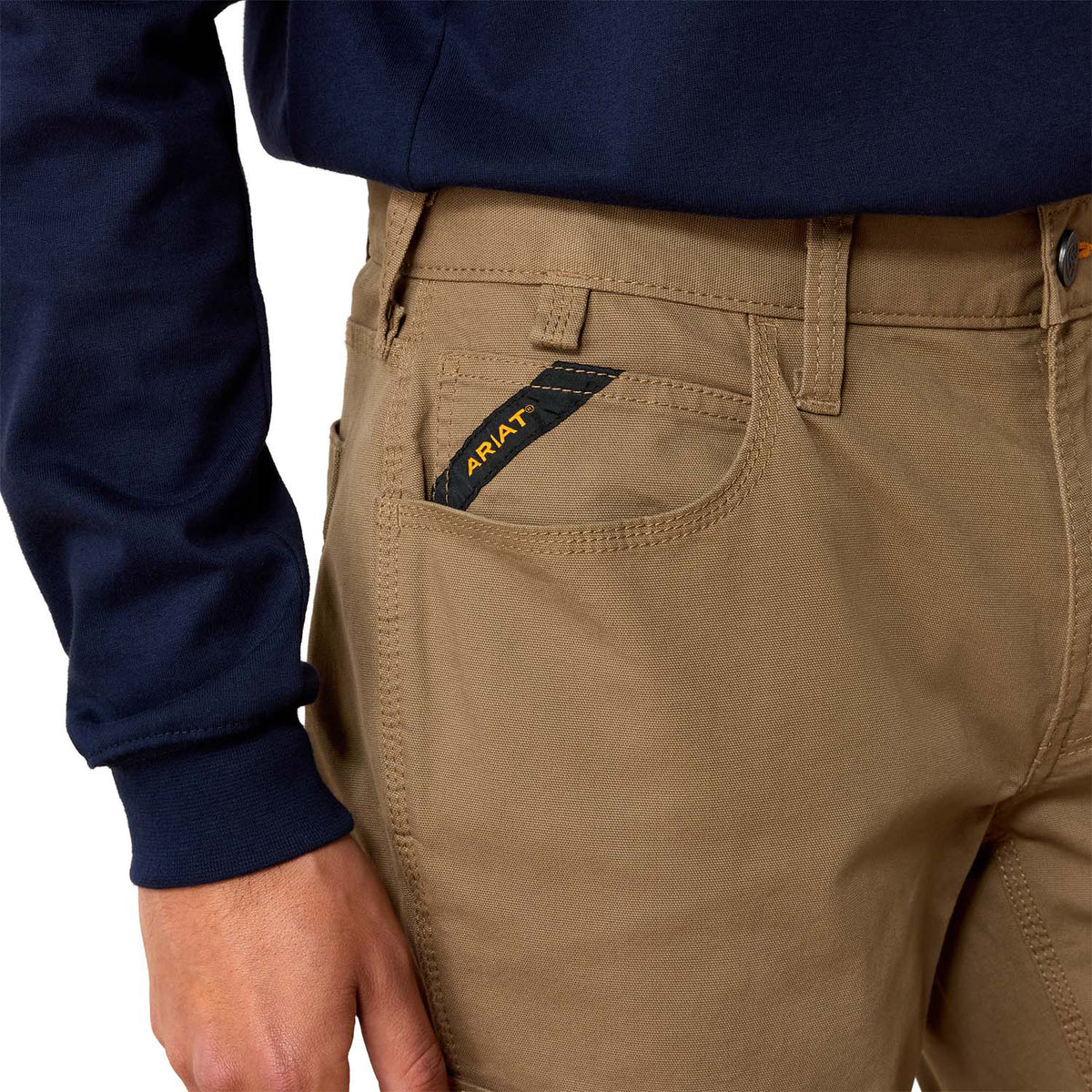 Ariat Men's Rebar M4 Low Rise DuraStretch Made Tough Stackable Straight Leg Pant Pants Ariat