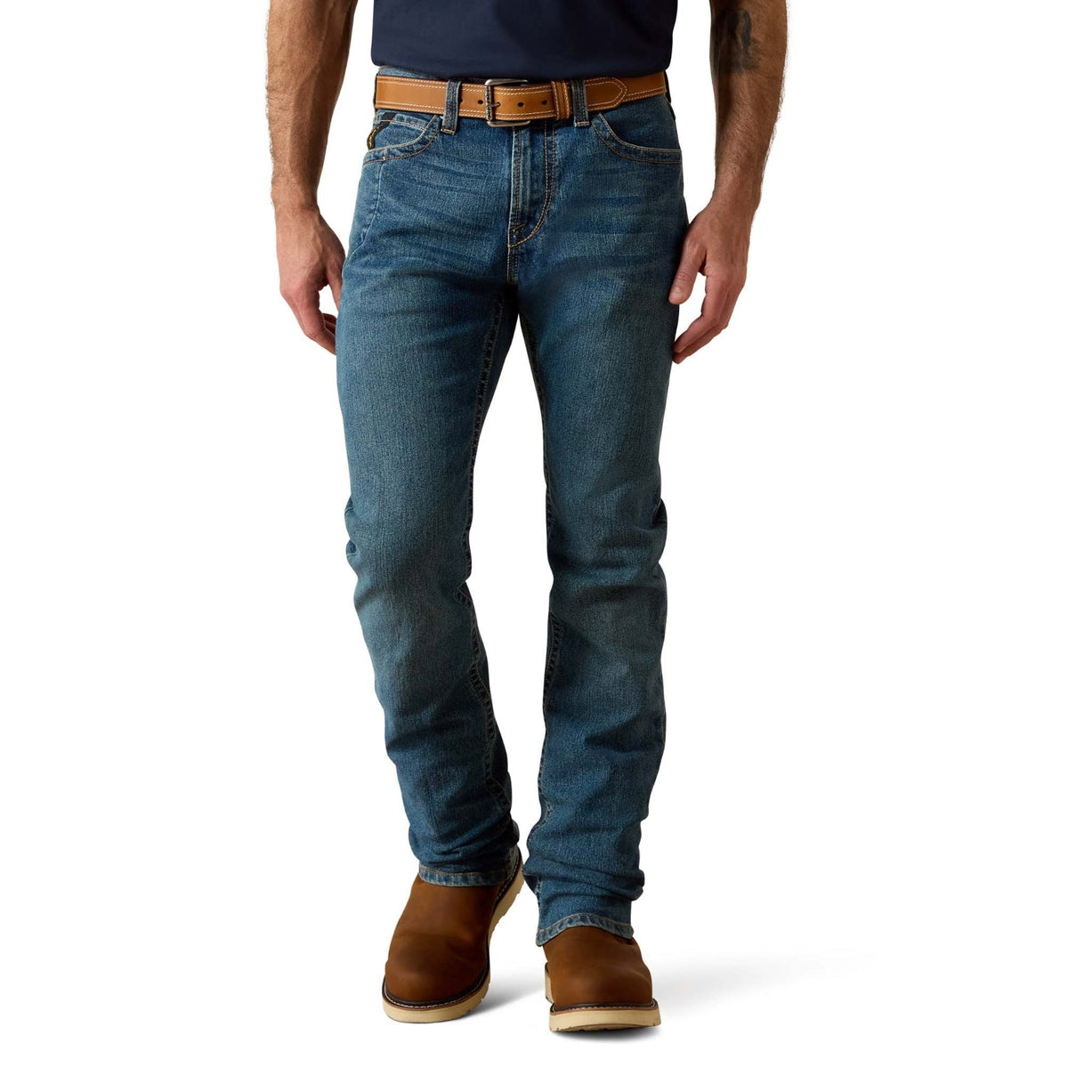 Ariat Men's Rebar M7 DuraStretch Edge Stackable Straight Leg Jean Pants Ariat Rico 28 28 Inseam