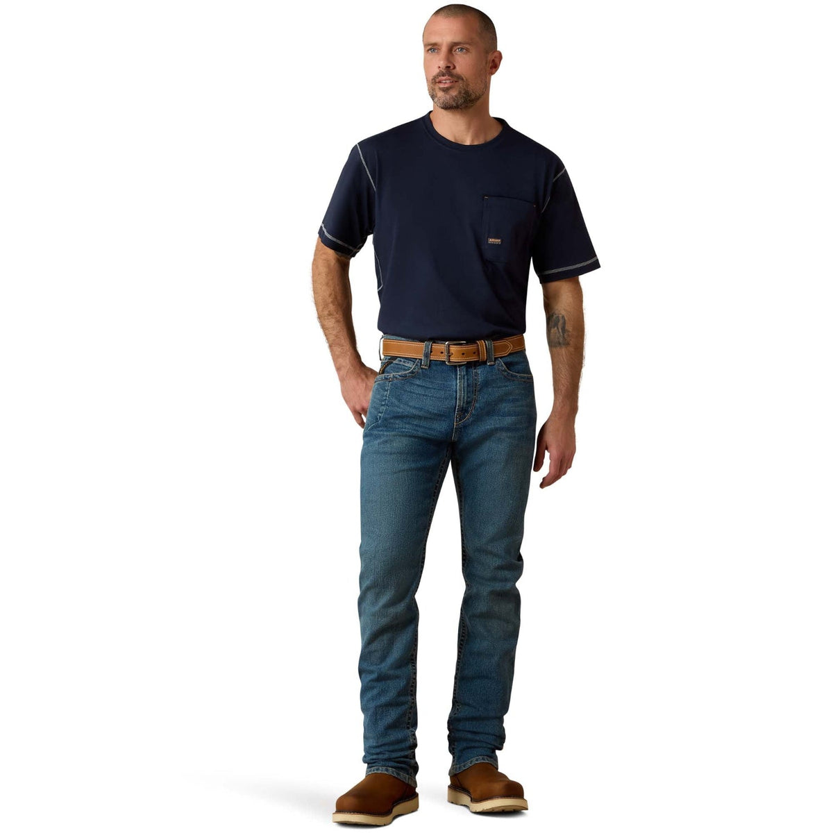 Ariat Men's Rebar M7 DuraStretch Edge Stackable Straight Leg Jean Pants Ariat