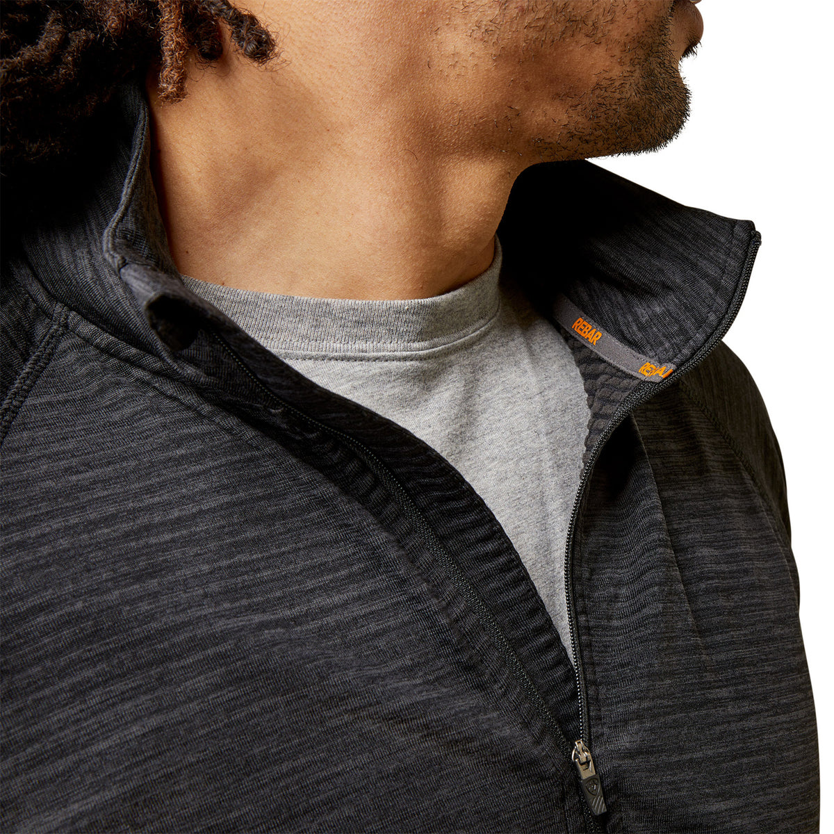 Ariat Men's Rebar Gridwork Baselayer 1/4 Zip T-Shirt