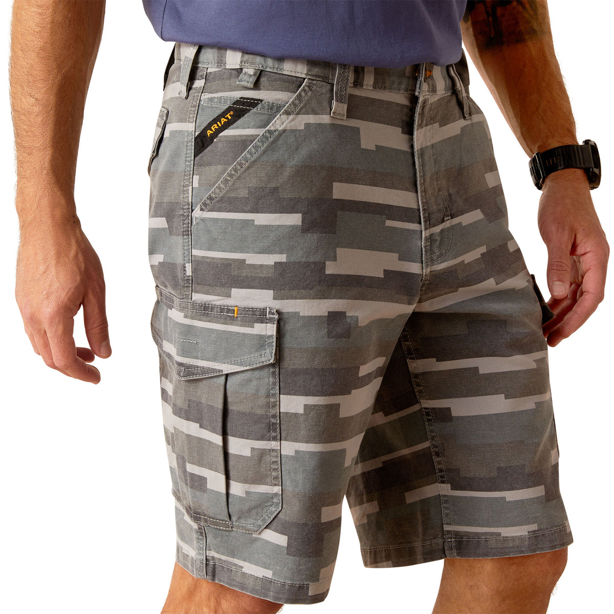 Ariat Men's Rebar DuraStretch Made Tough Cargo 11" Short
