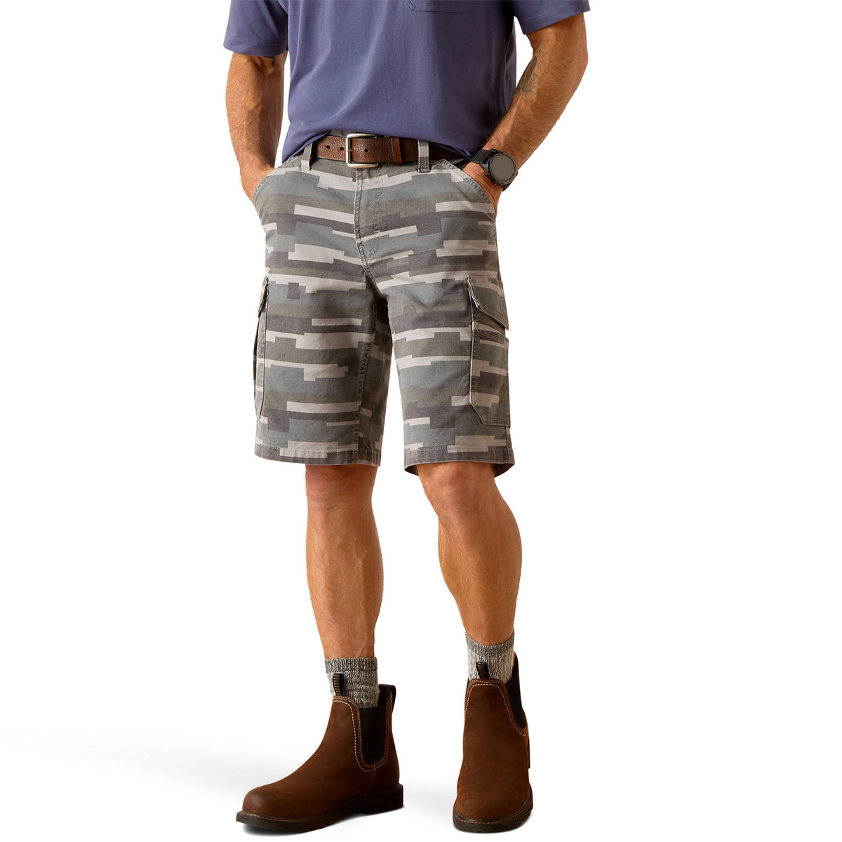 Ariat Men's Rebar DuraStretch Made Tough Cargo 11" Short
