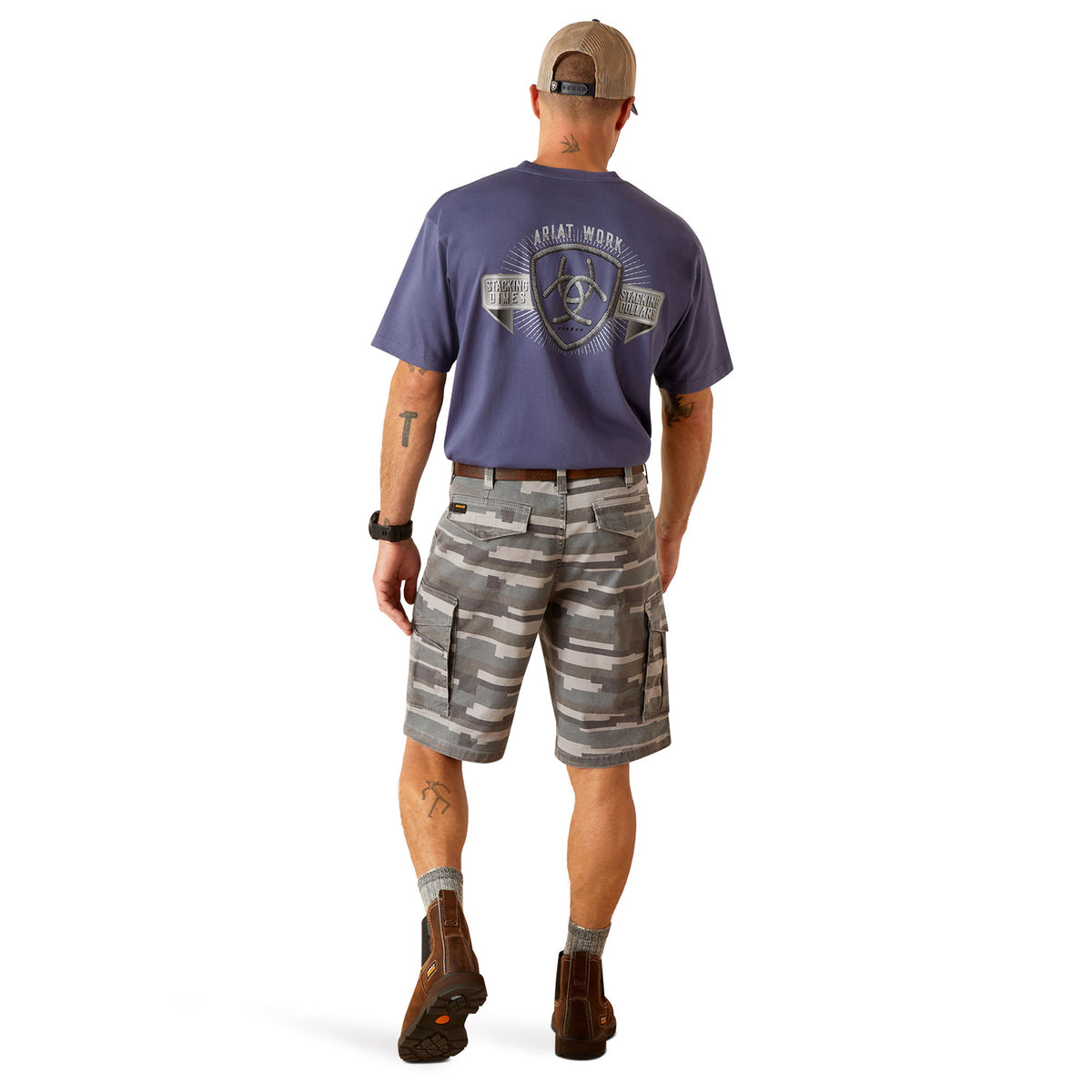 Ariat Men's Rebar DuraStretch Made Tough Cargo 11" Short