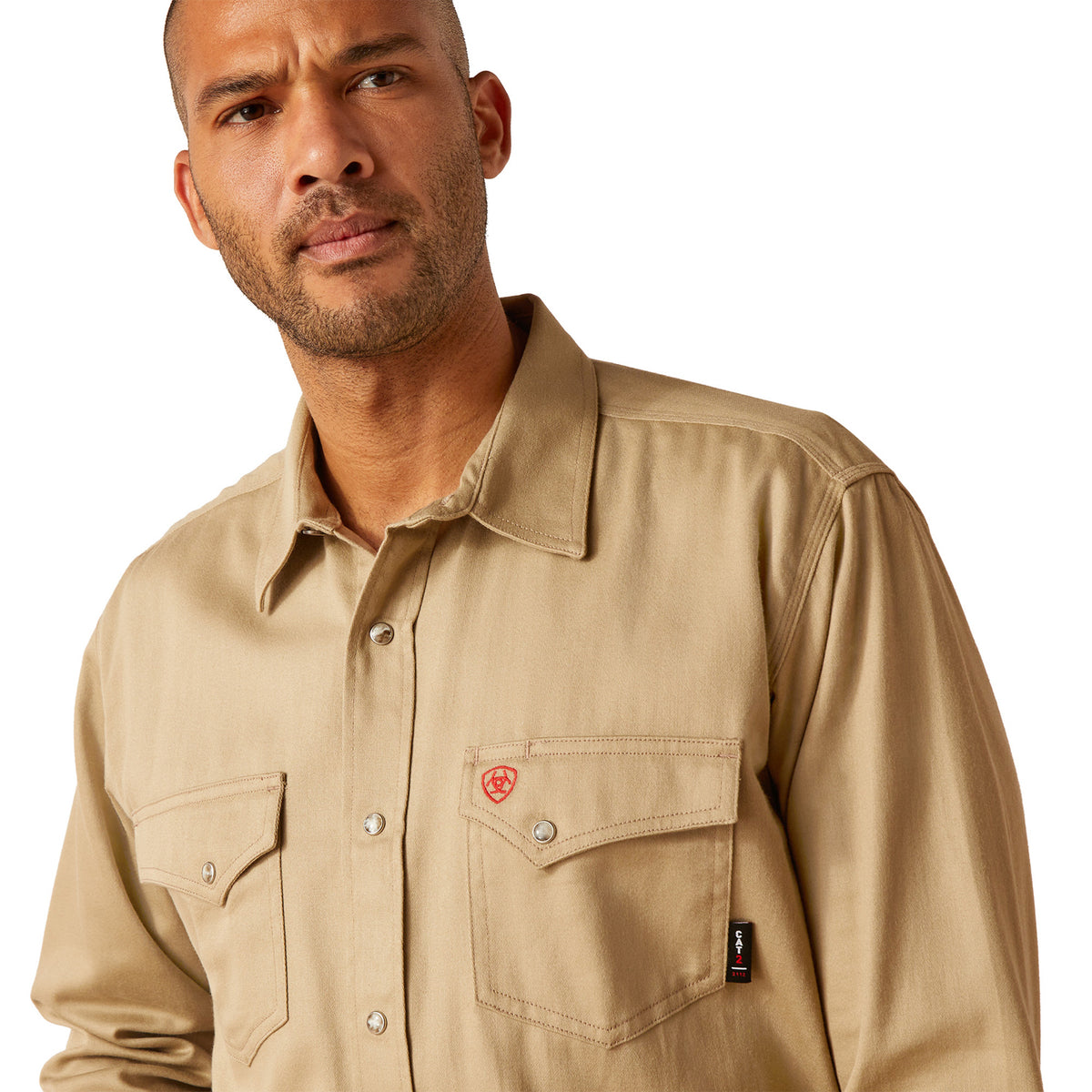Ariat Men's FR Solid Classic Fit Snap-Font Work Shirt