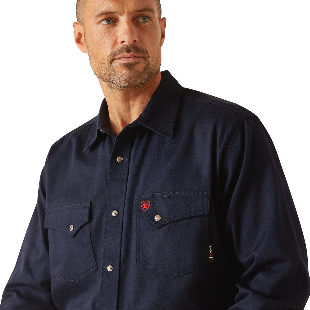 Ariat Men's FR Solid Classic Fit Snap-Font Work Shirt