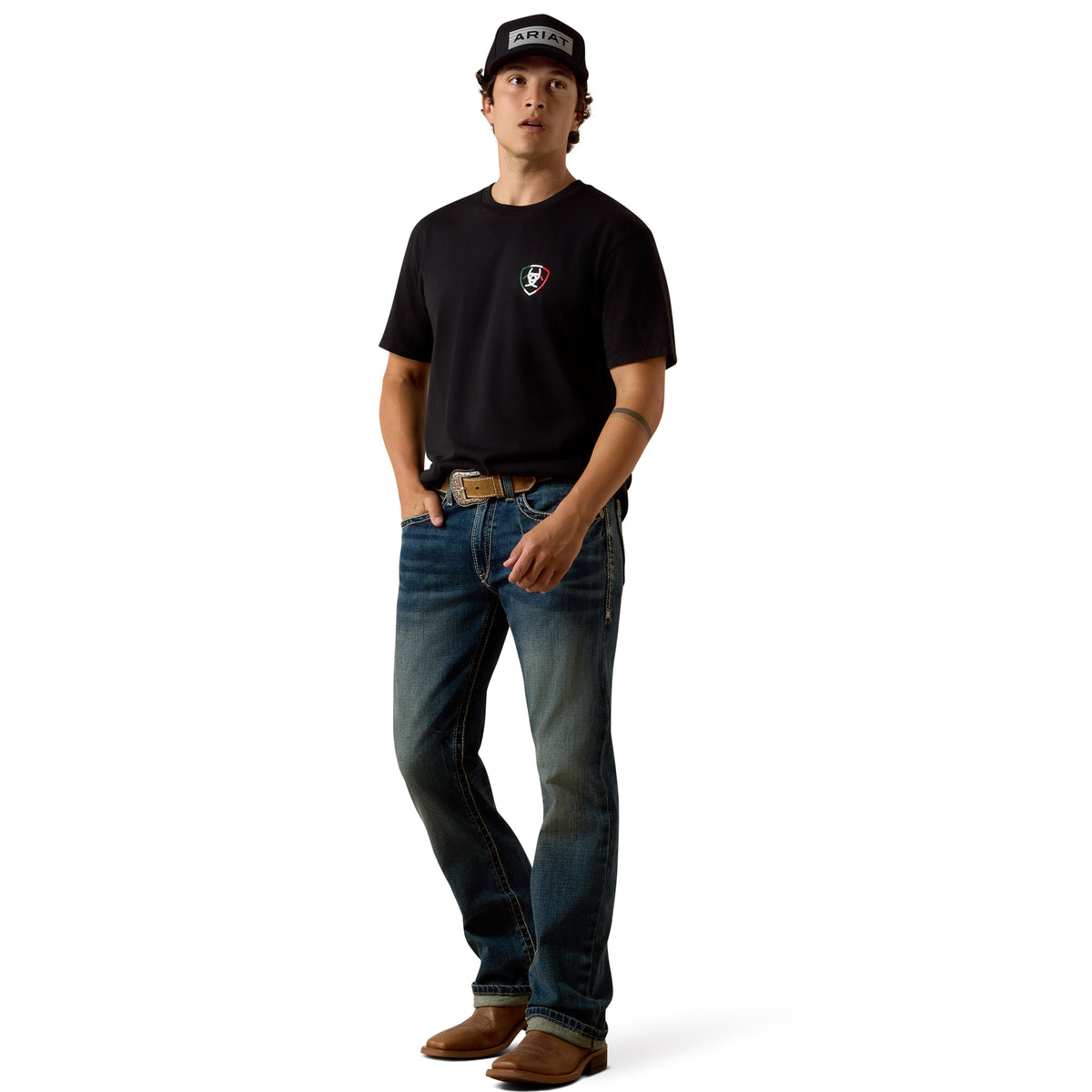 Ariat Men's Buckin Baqueno Short Sleeve T-Shirt T-Shirts Ariat