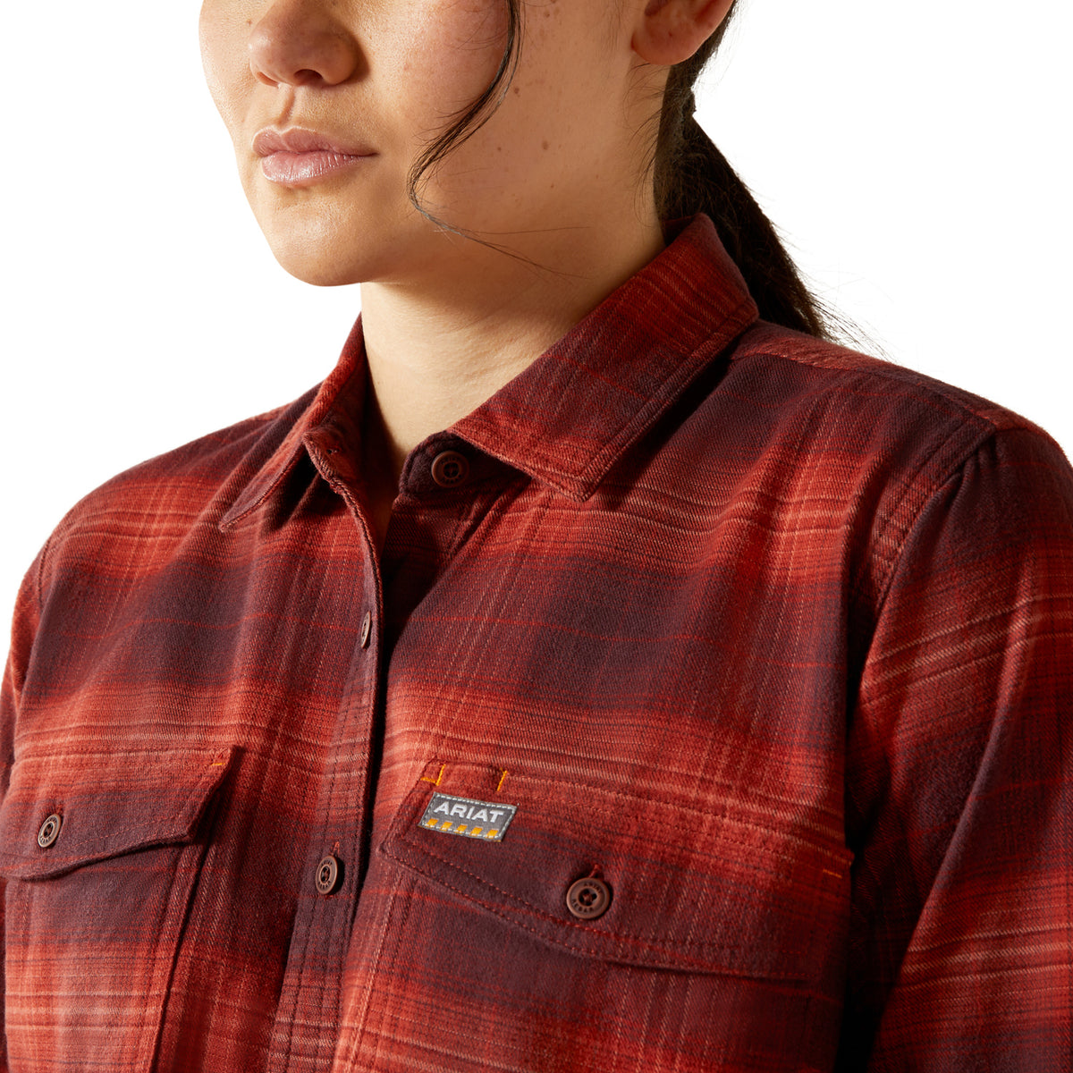 Ariat Women's Rebar Flannel DuraStretch Long Sleeve Work Shirt