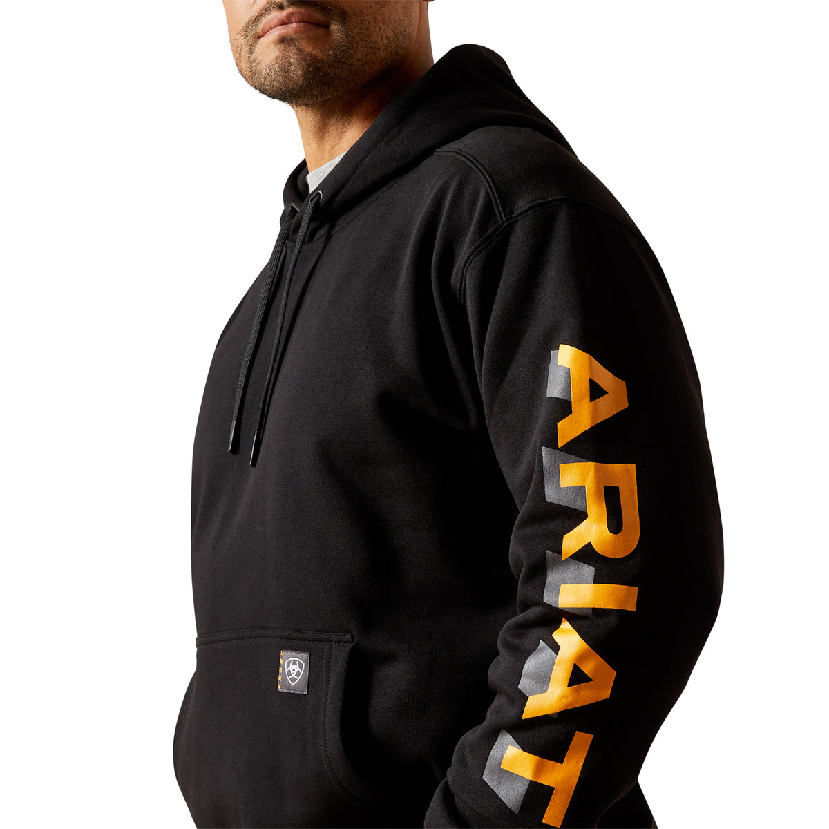 Ariat Men's Rebar Lightweight Logo Hoodie Sweatshirts & Hoodies Ariat
