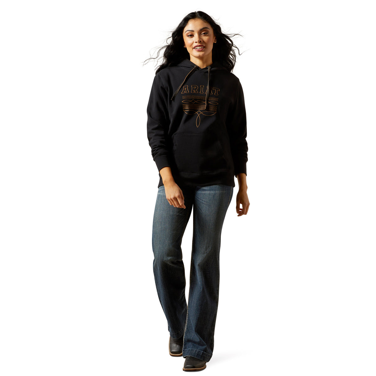 Ariat Women's Booted Logo Hoodie Sweatshirts & Hoodies Ariat