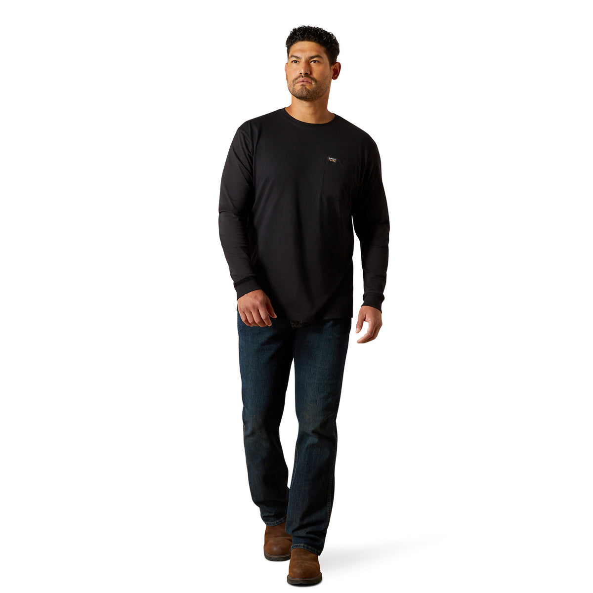 Ariat Men's Rebar Cotton Strong Standard Pocket T-Shirt Long Sleeve T-Shirts Ariat