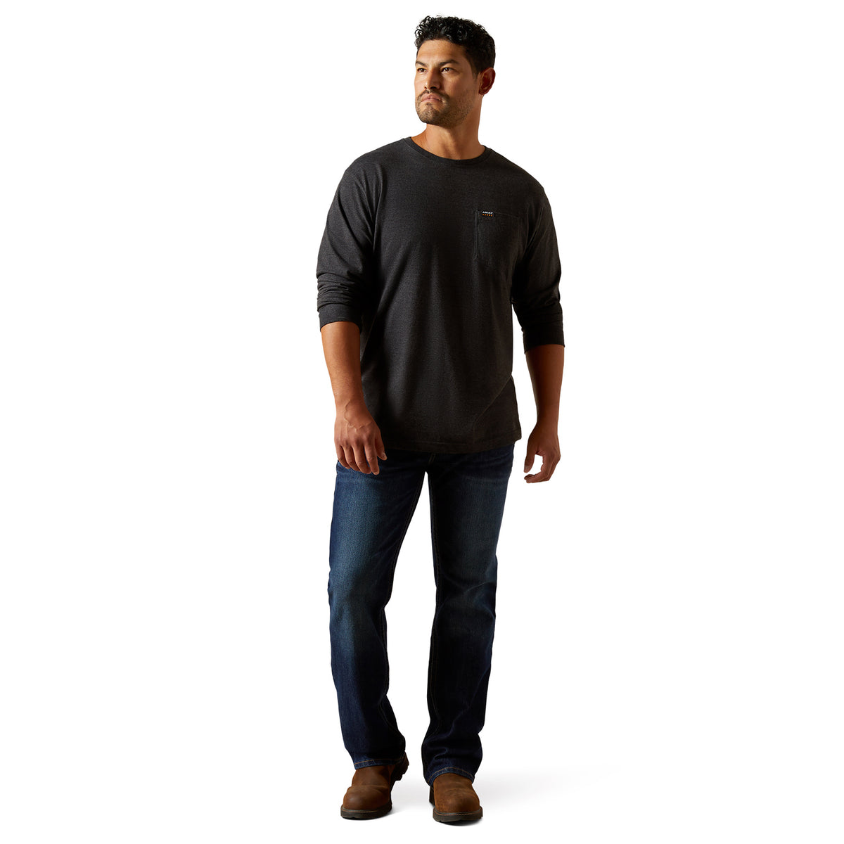 Ariat Men's Rebar Cotton Strong Standard Pocket T-Shirt Long Sleeve T-Shirts Ariat