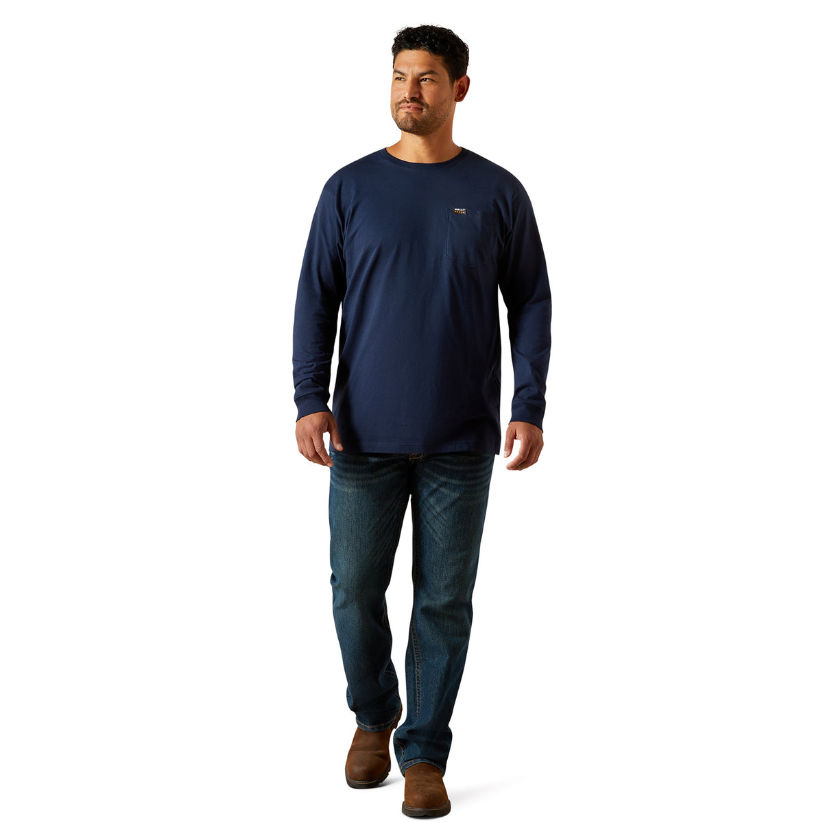 Ariat Men's Rebar Cotton Strong Standard Pocket T-Shirt Long Sleeve T-Shirts Ariat