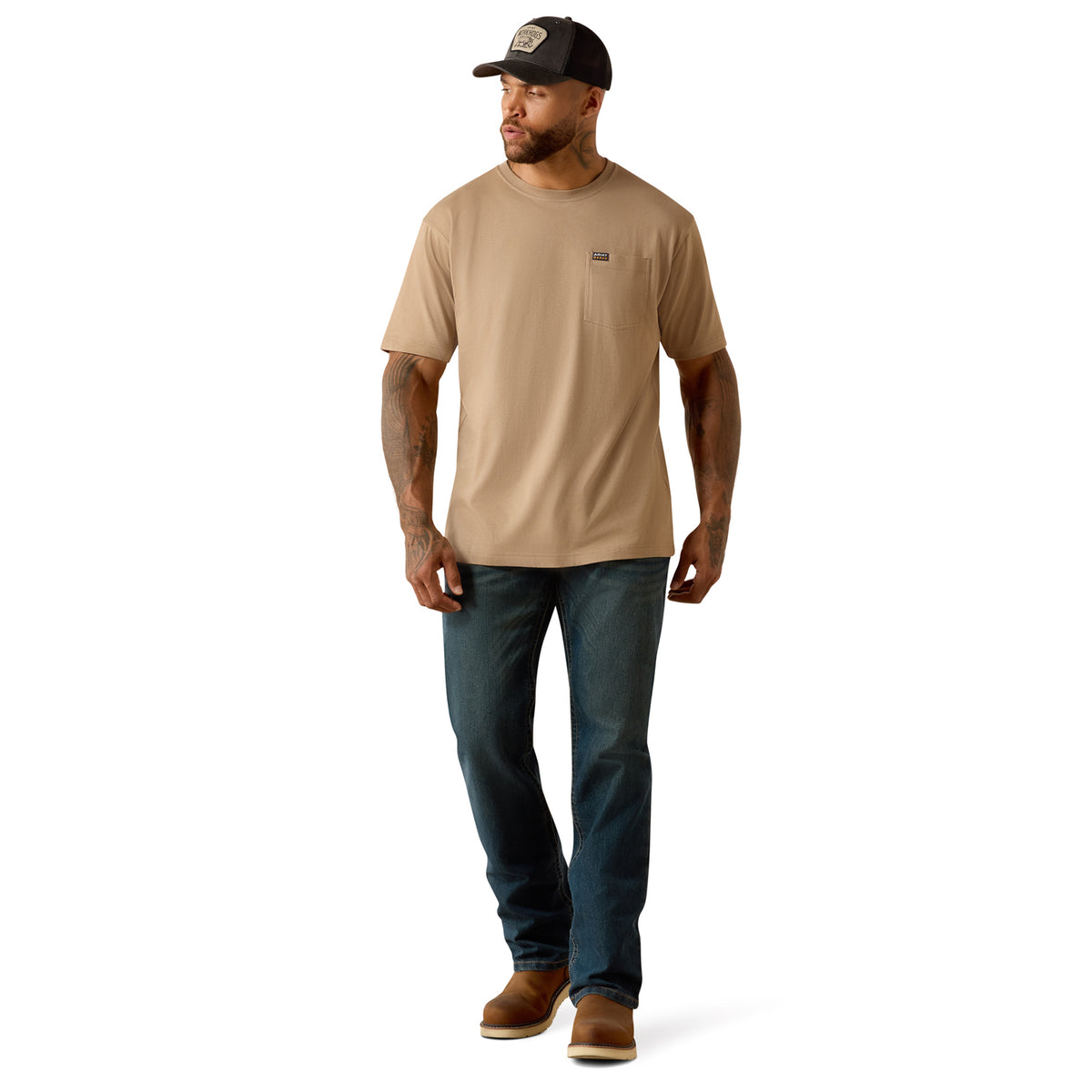 Ariat Men's Rebar Cotton Strong Standard Pocket T-Shirt T-Shirts Ariat