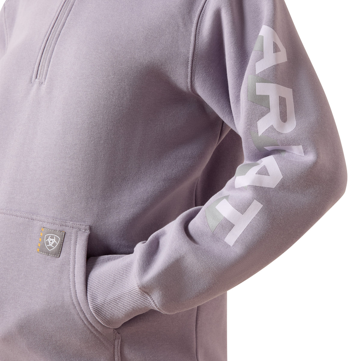 Ariat Women's Rebar Lightweight Logo 1/2 Zip Hoodie Sweatshirts & Hoodies Ariat