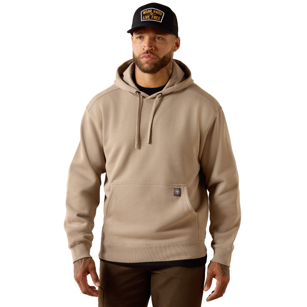 Ariat Men's Rebar Lightweight Workhog Hoodie Sweatshirts & Hoodies Ariat Greige 2XL Reg