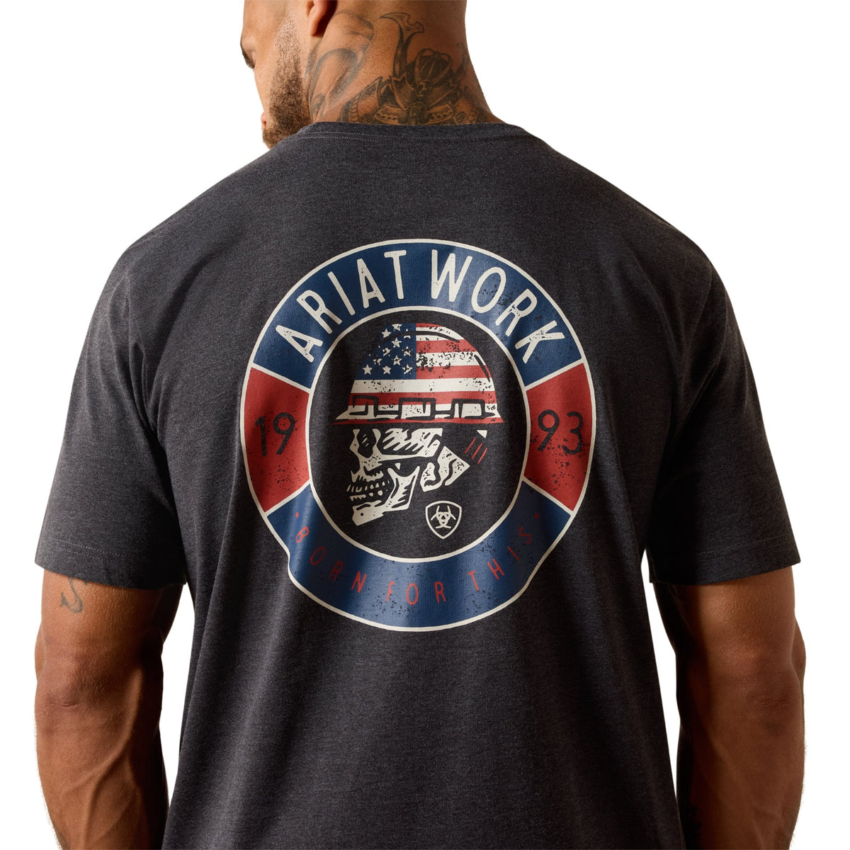 Ariat Men's Rebar Cotton Strong Skull Graphic Short Sleeve Tee T-Shirts Ariat