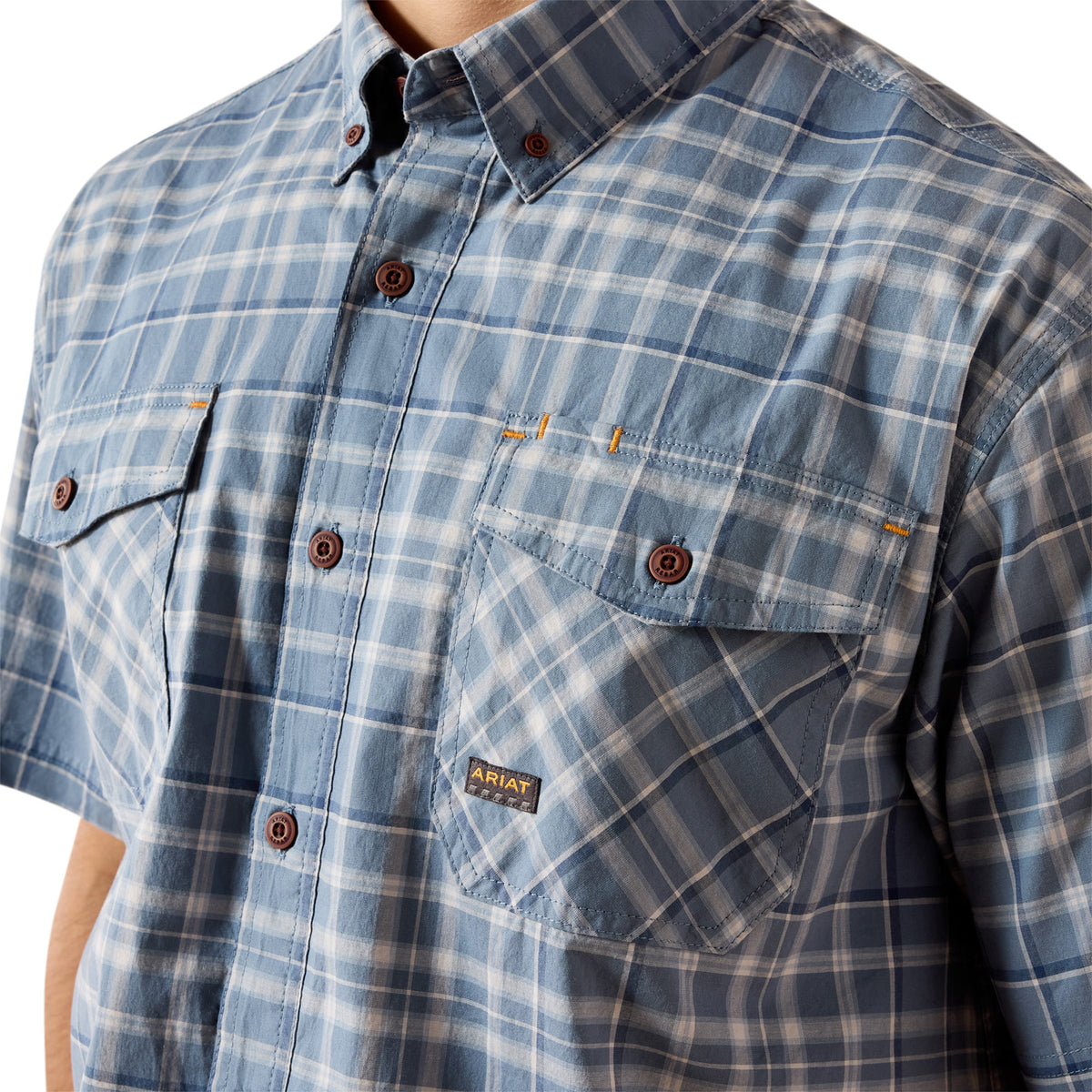 Ariat Men's Rebar Made Tough DuraStretch Work Shirt Work Shirts Ariat