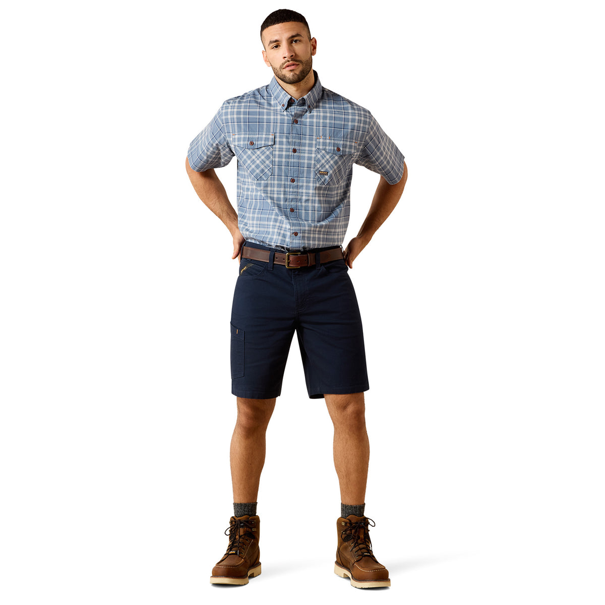 Ariat Men's Rebar Made Tough DuraStretch Work Shirt Work Shirts Ariat