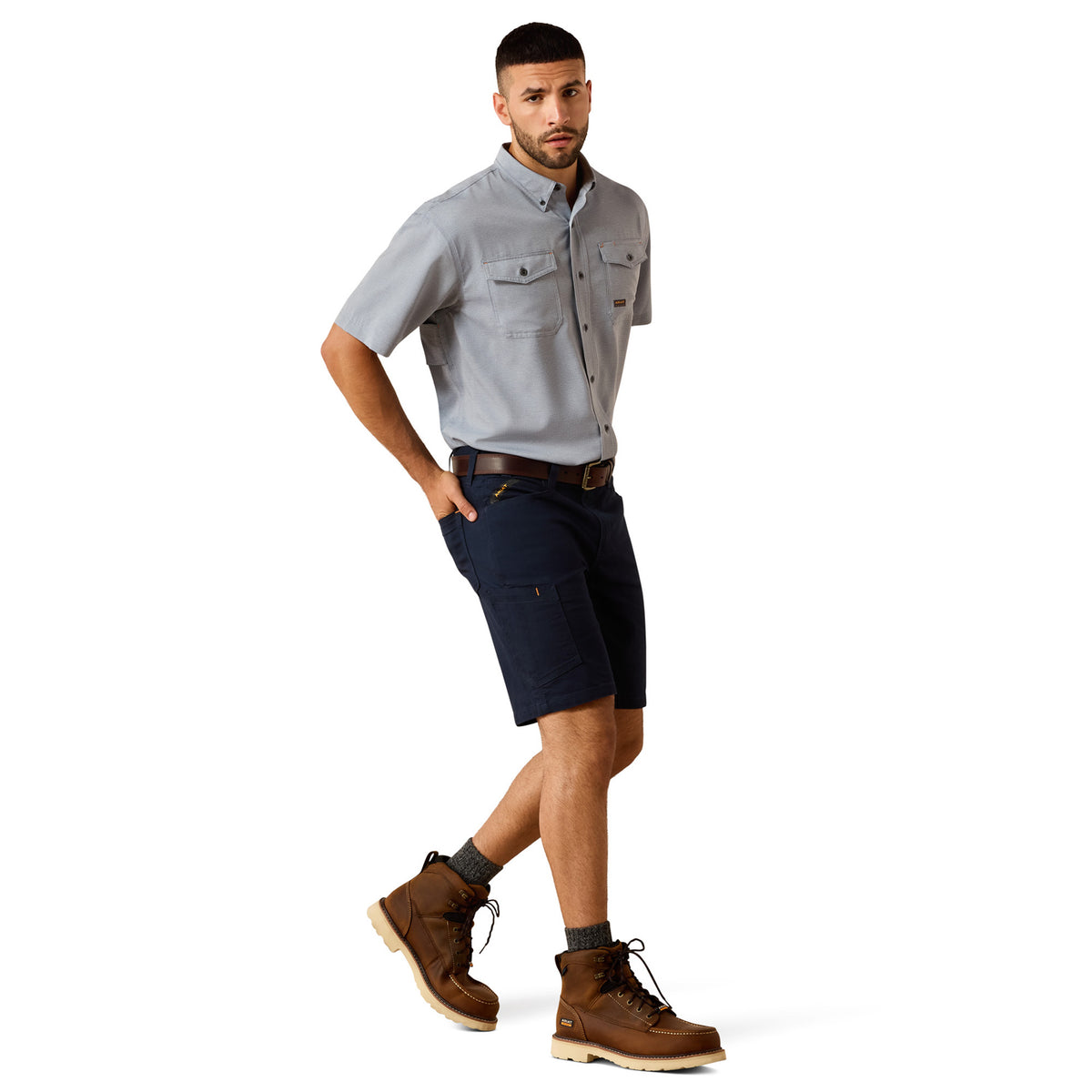 Ariat Men's Rebar Made Tough VentTEK DuraStretch Work Shirt Work Shirts Ariat