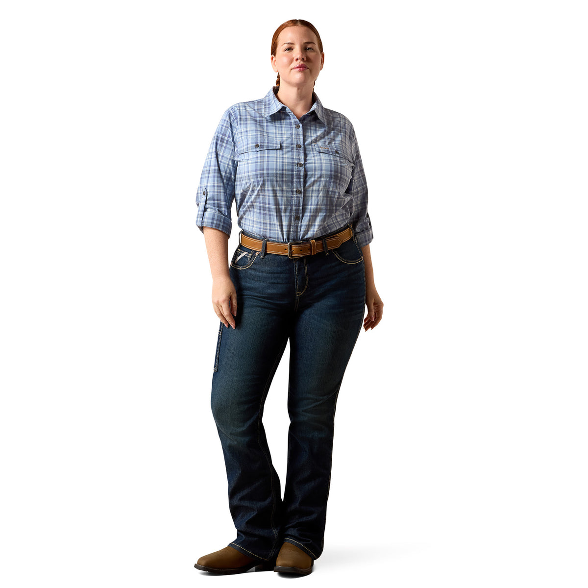 Ariat Women's Rebar Made Tough DuraStretch Work Shirt Work Shirts Ariat