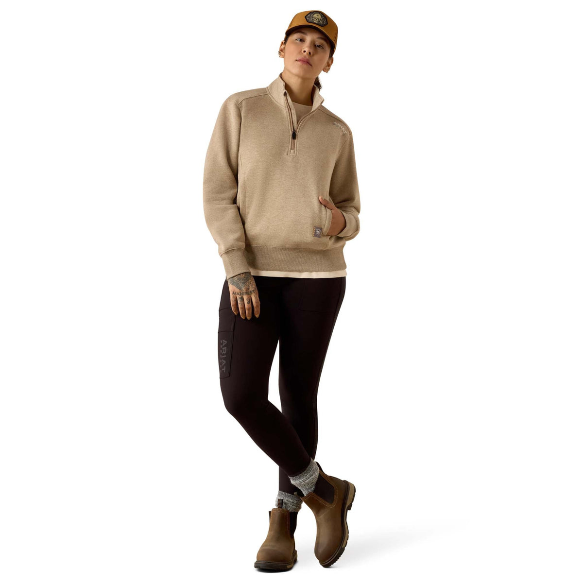 Ariat Women's Rebar Lightweight Mock 1/2 Zip Sweatshirt Sweatshirts & Hoodies Ariat