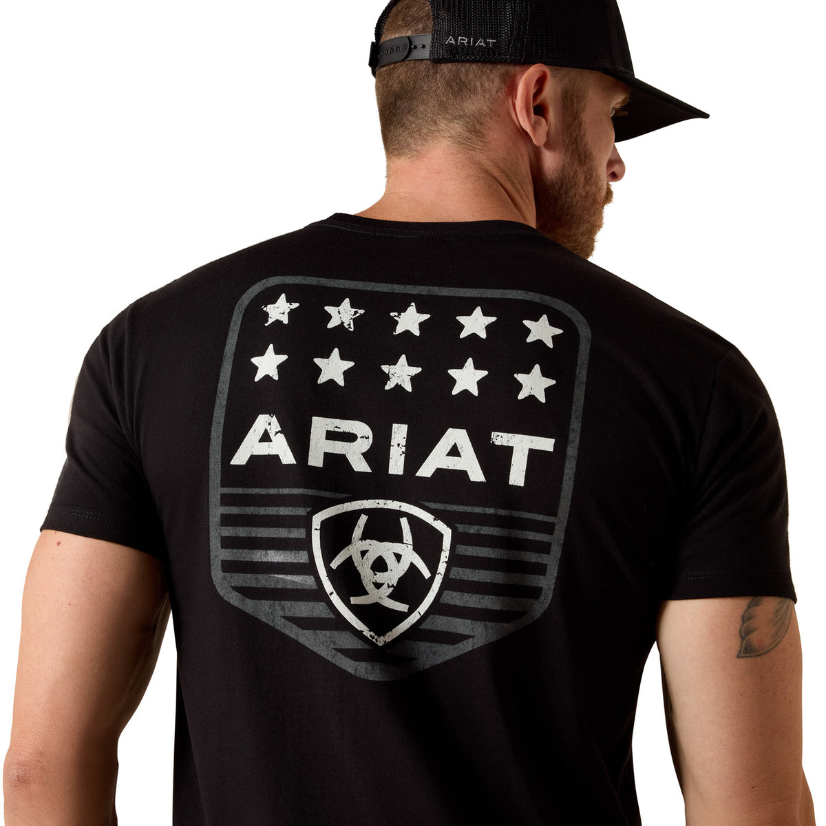 Ariat Men's Stripe Patriotic Badge T-Shirt T-Shirts Ariat