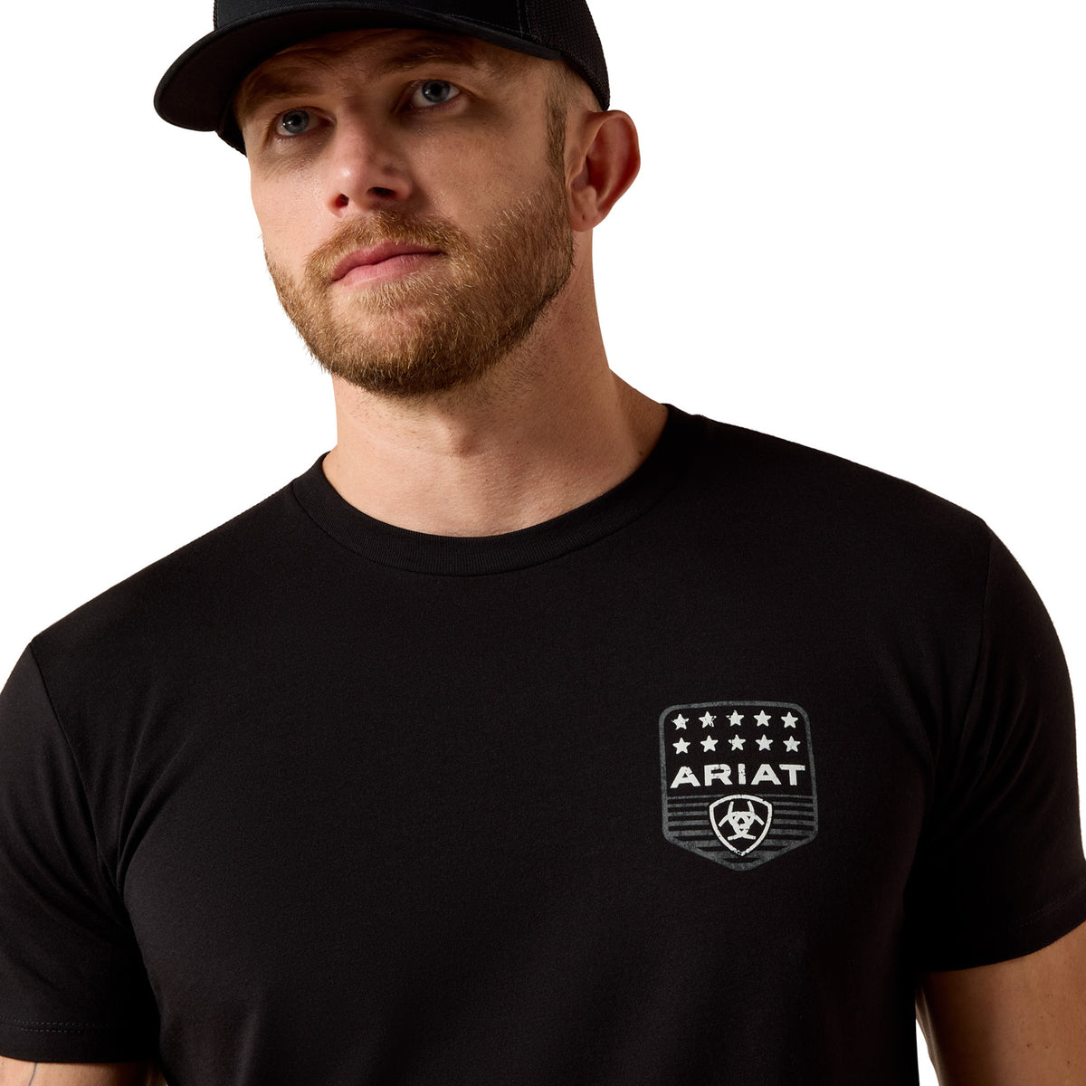 Ariat Men's Stripe Patriotic Badge T-Shirt T-Shirts Ariat