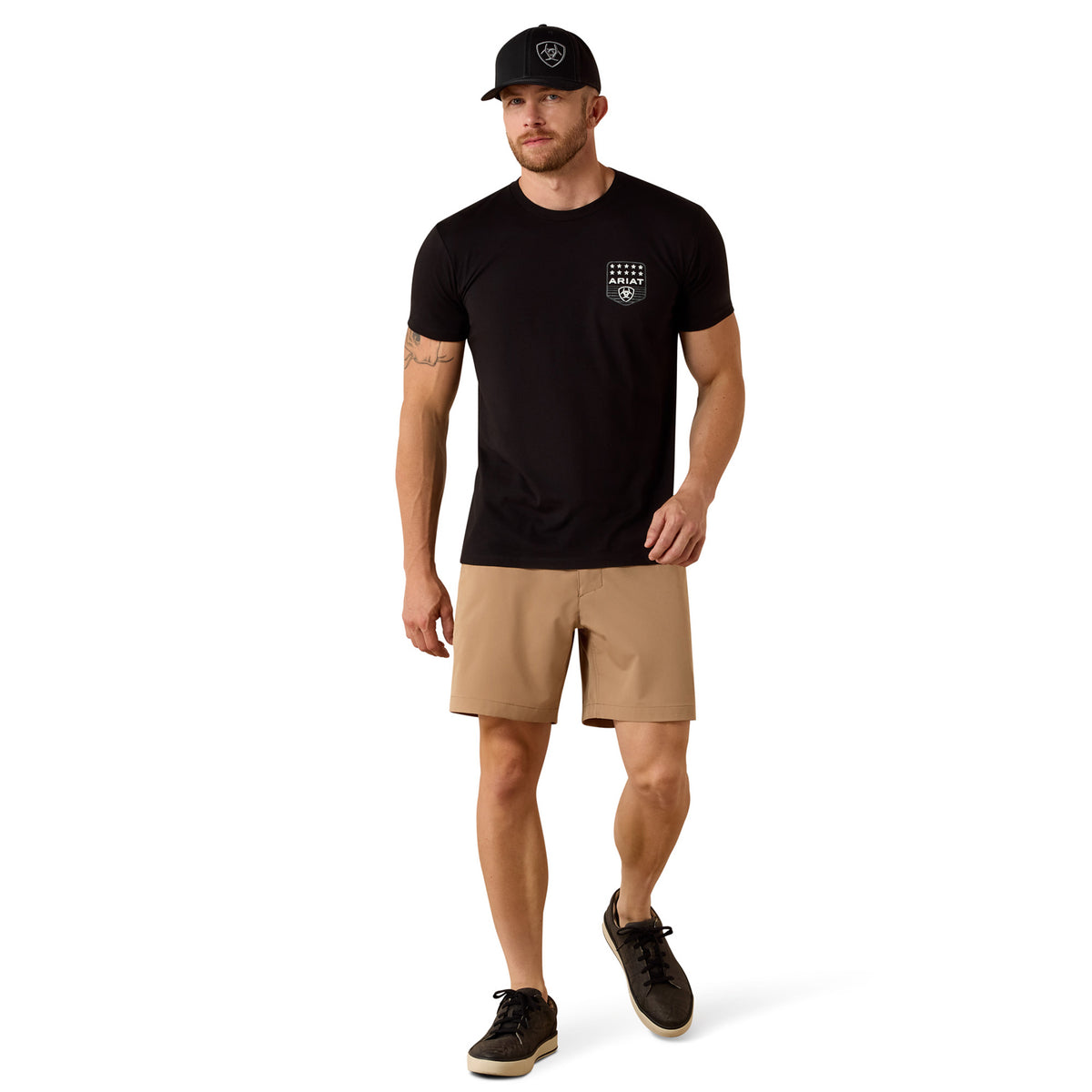 Ariat Men's Stripe Patriotic Badge T-Shirt T-Shirts Ariat