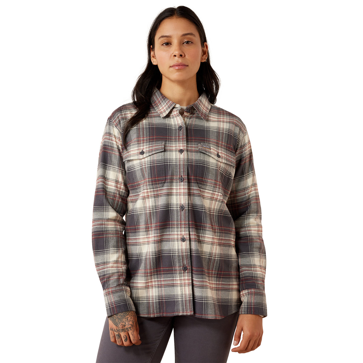 Ariat Women's Rebar Flannel Durastretch Long Sleeve Work Shirt