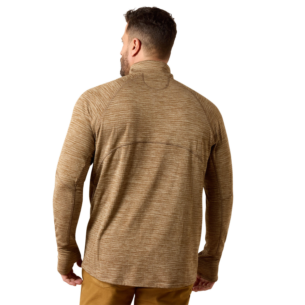 Ariat Men's Rebar Gridwork Baselayer 1/4 Zip Long Sleeve T-Shirt