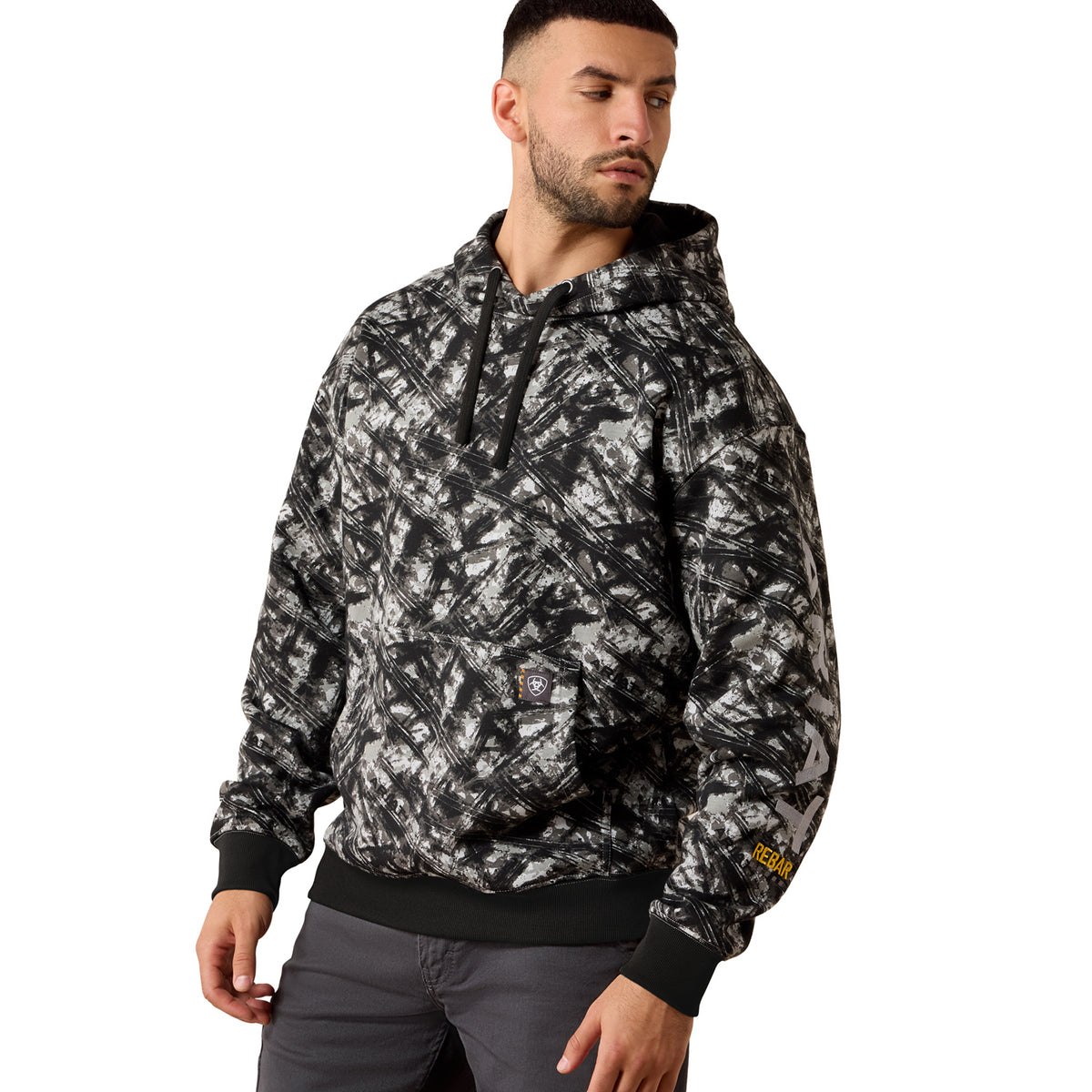 Ariat Men's Rebar Workman Graphic Hoodie Sweatshirts & Hoodies Ariat Camo/Grey 2XL Reg