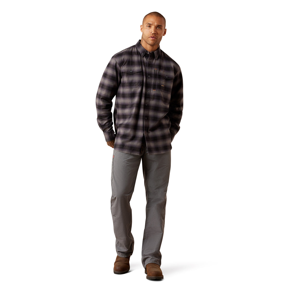 Ariat Men's Rebar Flannel Durastretch Long Sleeve Work Shirt