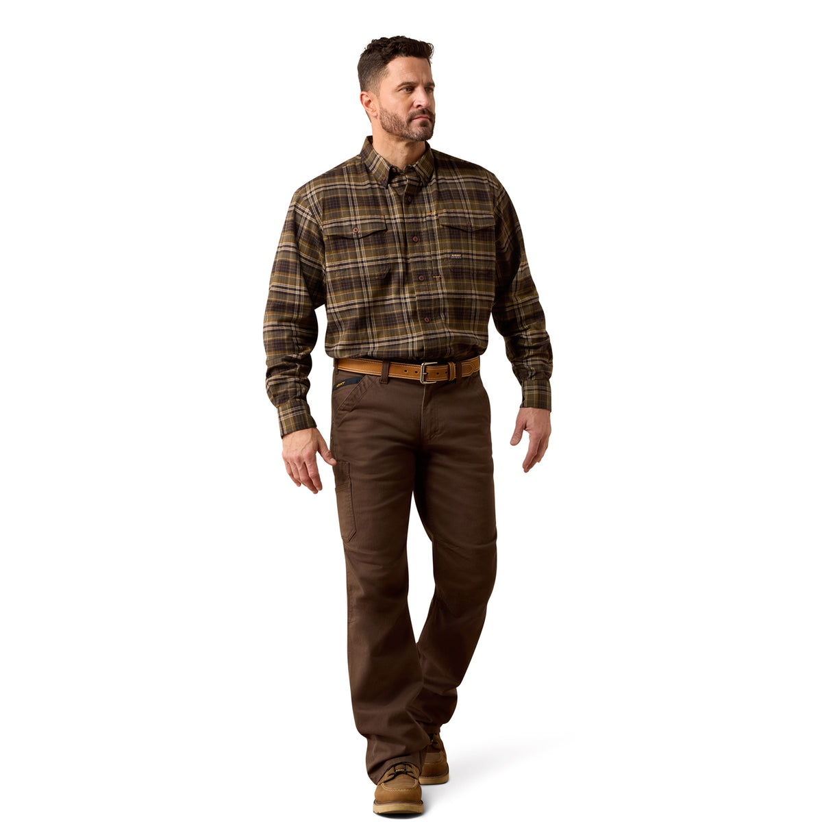 Ariat Men's Rebar Flannel Durastretch Long Sleeve Work Shirt