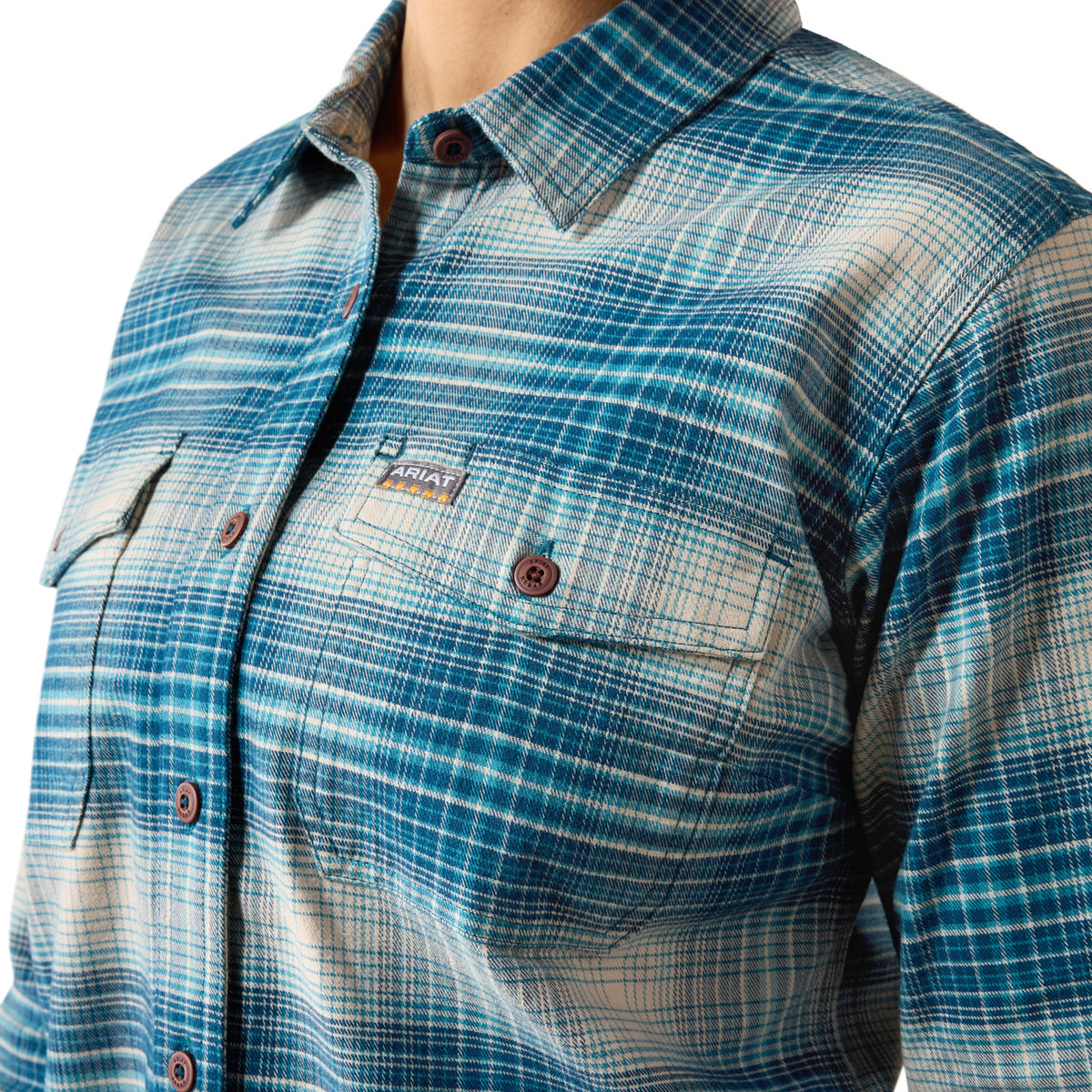 Ariat Women's Flannel Durastretch Long Sleeve Work Shirt