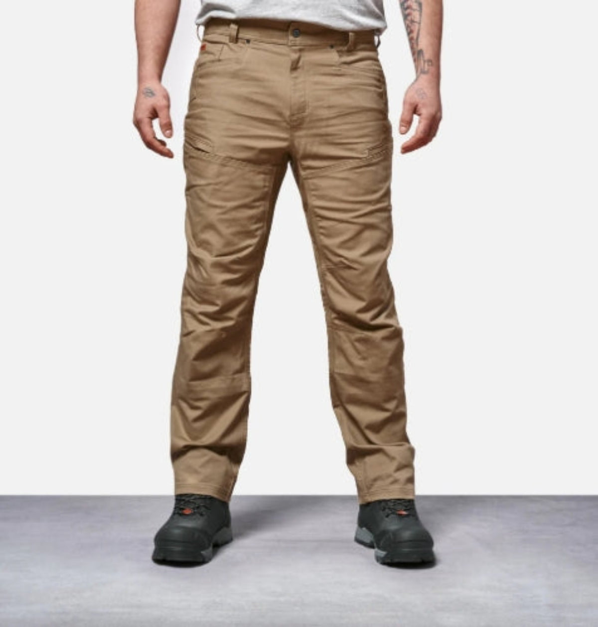 BRUNT Men's The Torra Stretch Carpenter Pant Pants BRUNT Tan 28 30 Inseam