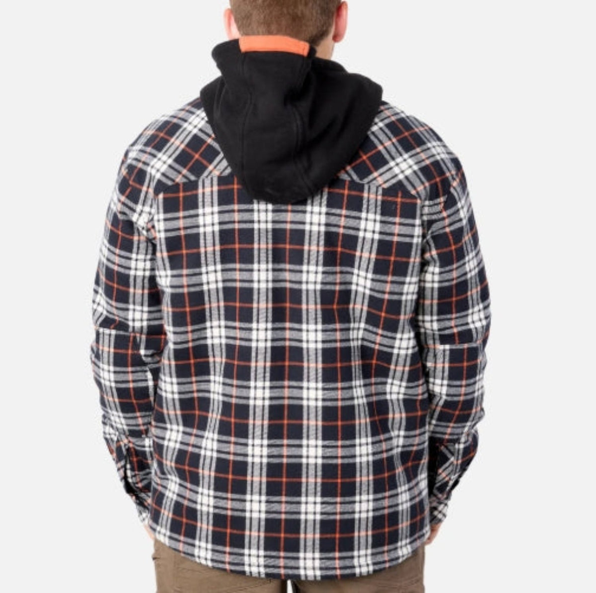 BRUNT Men's The Brunt Heavy Duty Hooded Snap Shirt Jac Jackets & Coats BRUNT