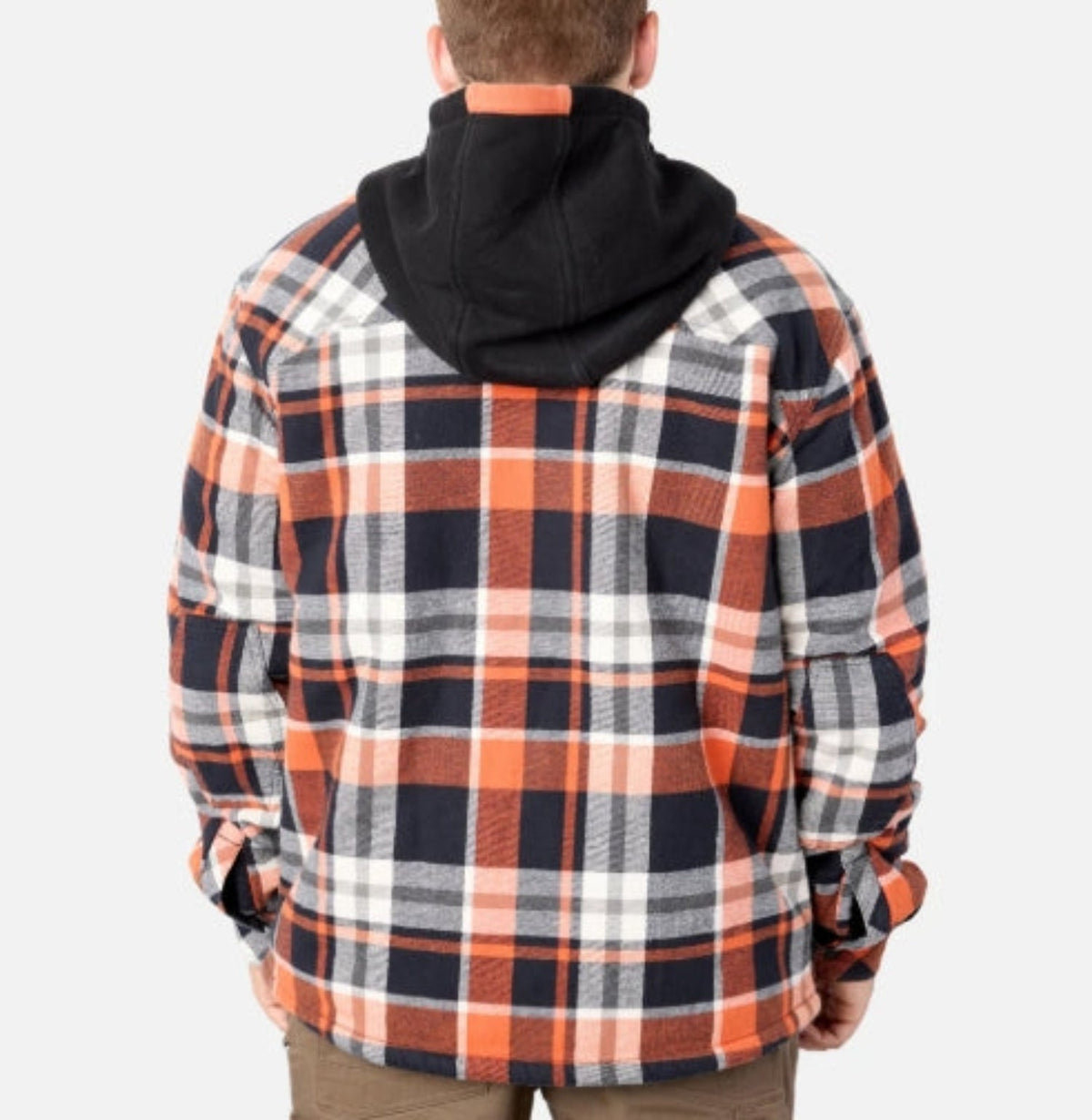 BRUNT Men's The Brunt Heavy Duty Hooded Snap Shirt Jac Jackets & Coats BRUNT