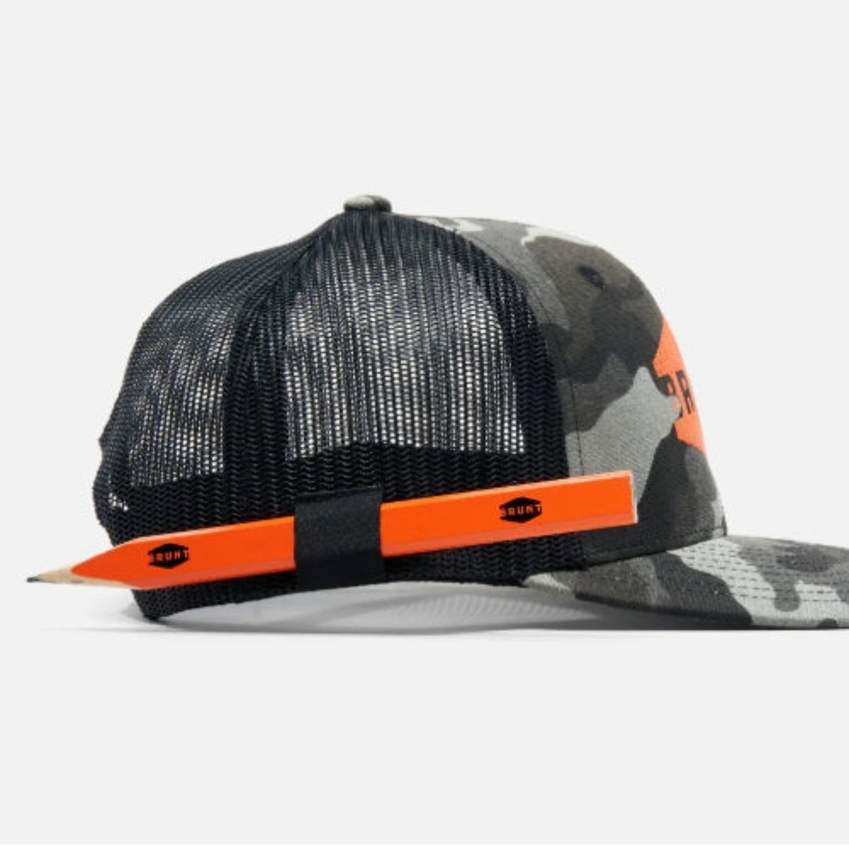 BRUNT Men's Curved Brim Pencil Holder Snapback Cap Hats & Caps BRUNT