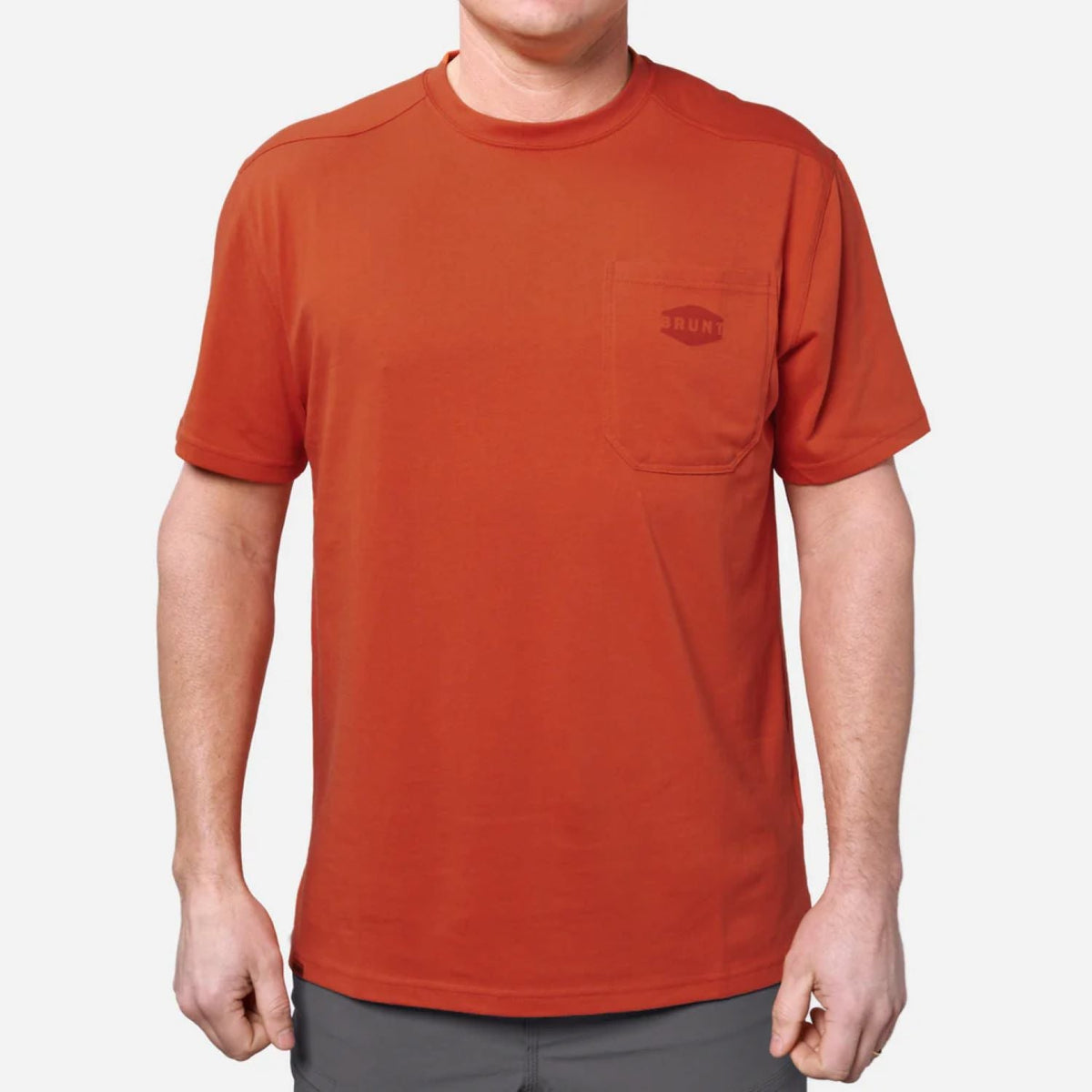 BRUNT Men's The Martin Pocket Tee Work Shirts BRUNT BRUNT Orange 2XL Reg