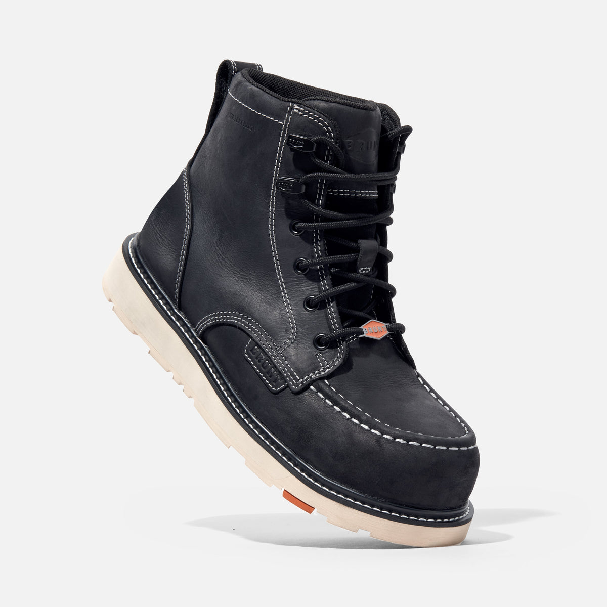 BRUNT Men's Marin 6" Waterproof Moc Toe Work Boot Work Boots BRUNT