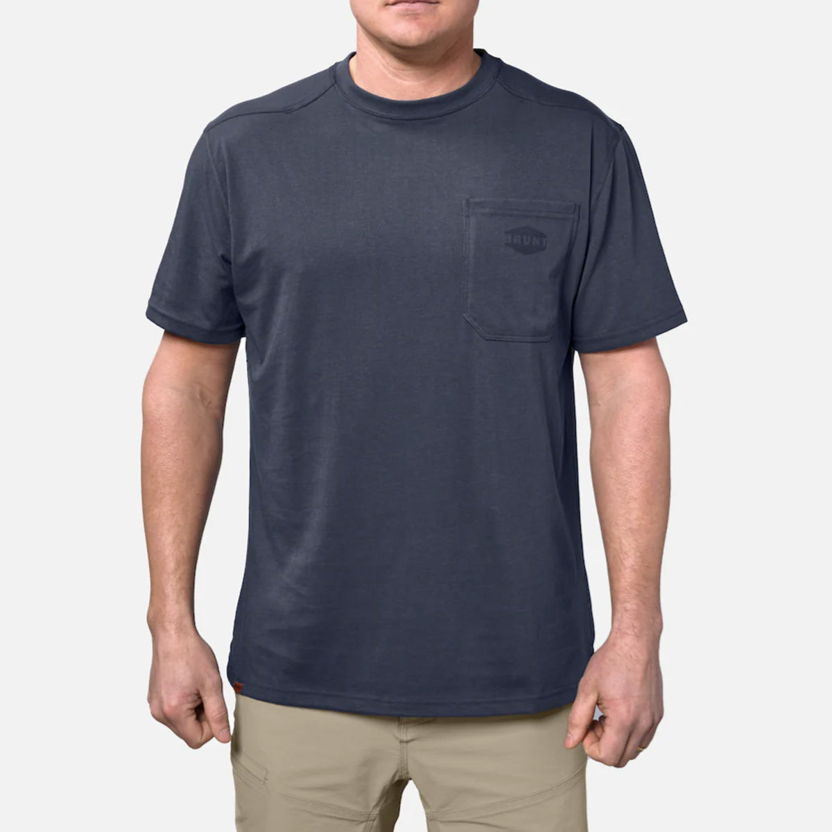 BRUNT Men's The Martin Pocket Tee Work Shirts BRUNT Navy Blue 2XL Reg