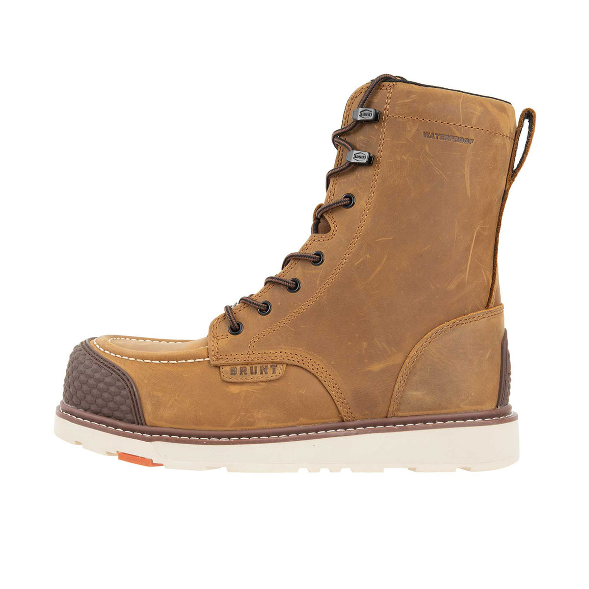 BRUNT Men's The Marin 8" BRUNT Toe Waterproof Comp Toe Work Boot Work Boots BRUNT