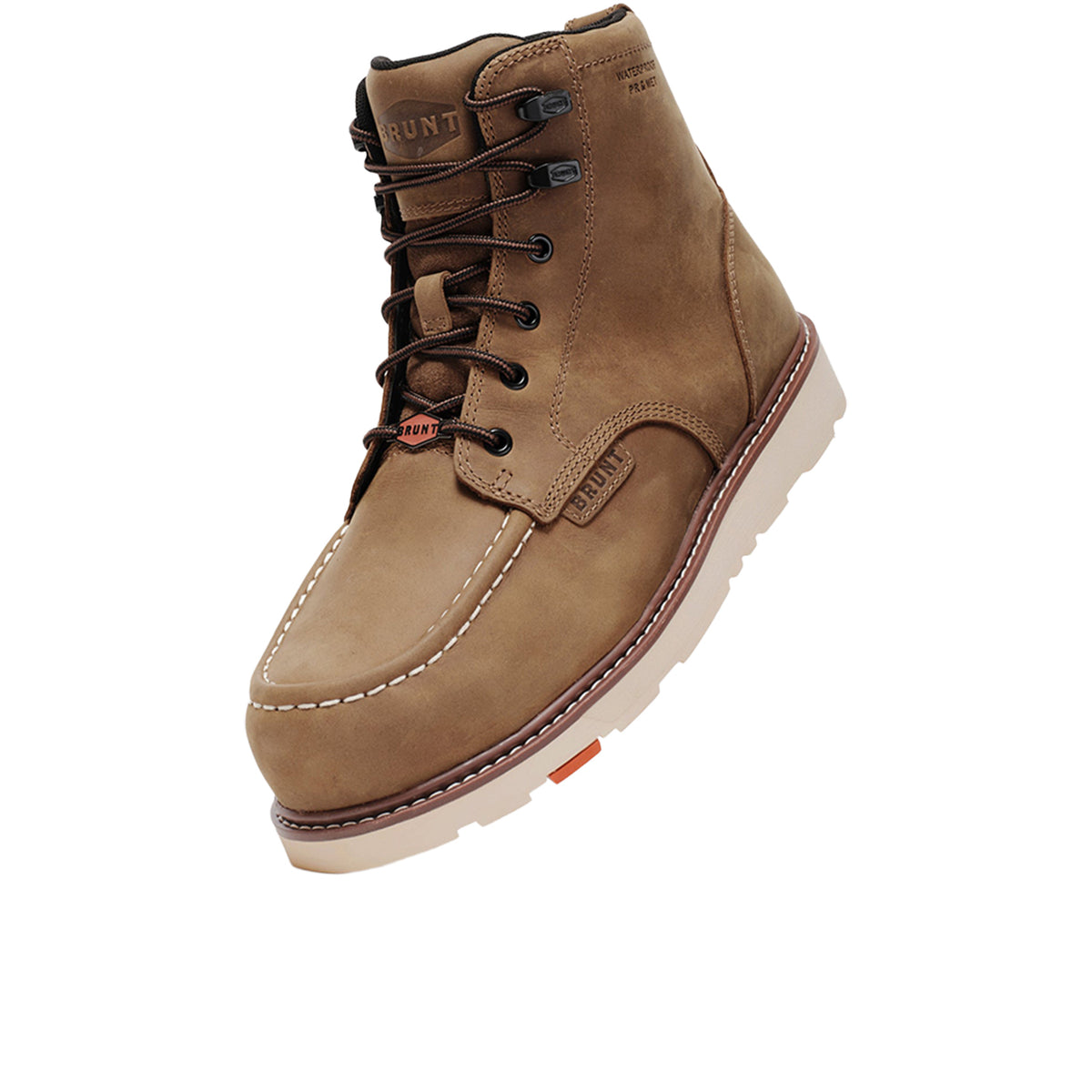 BRUNT Men's The Marin Metguard Puncture Resistant Waterproof Comp Toe Work Boot Work Boots BRUNT