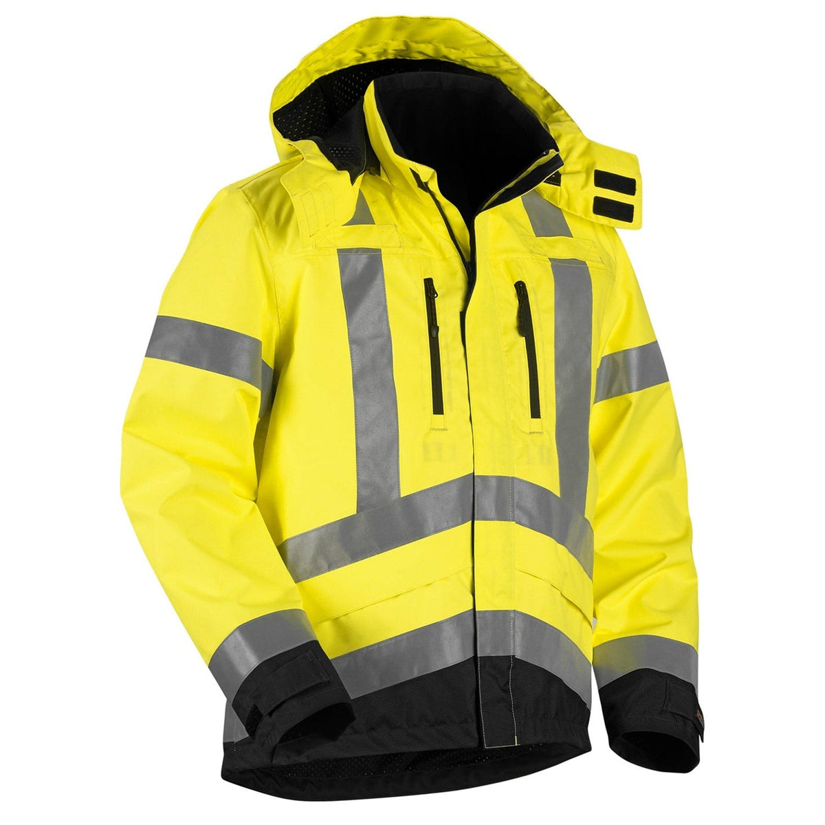 Blaklader Men's Hi-Vis Shell Jacket Rainwear Blaklader Hi-Vis Yellow/Black 2XL Reg