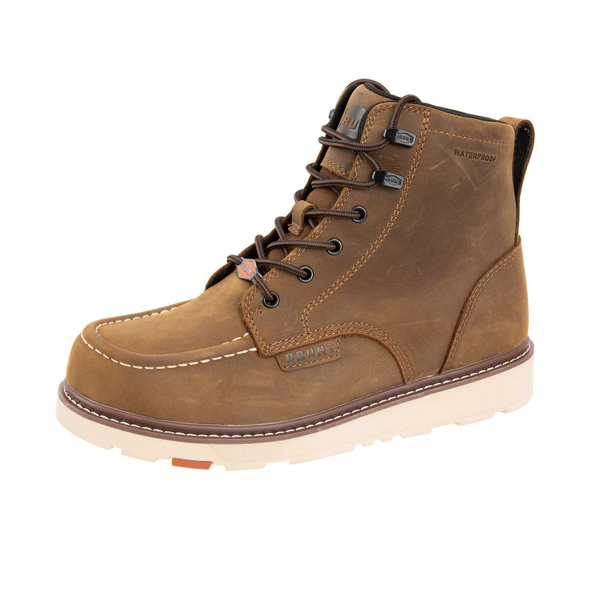 BRUNT Men's The Marin 6" Waterproof Soft Toe Work Boot Work Boots BRUNT