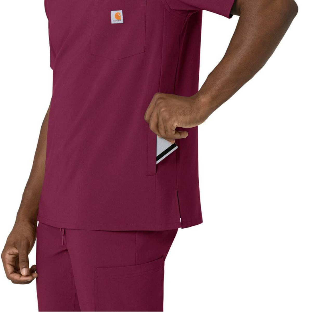 Carhartt Men&#39;s Force Cross Flex V-Neck Scrub Top