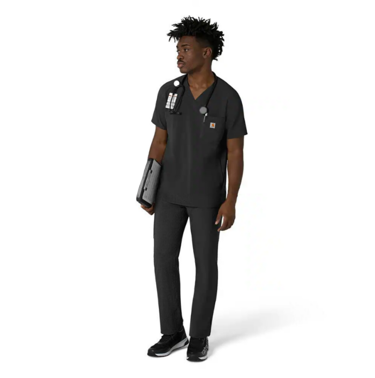 Carhartt Men&#39;s Force Cross Flex V-Neck Scrub Top - Work World - Workwear, Work Boots, Safety Gear