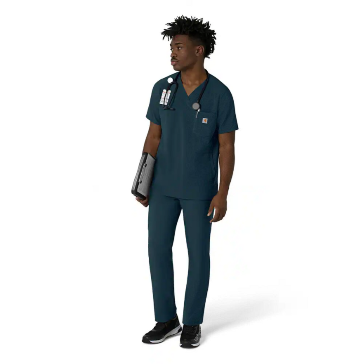 Carhartt Men&#39;s Force Cross Flex V-Neck Scrub Top - Work World - Workwear, Work Boots, Safety Gear